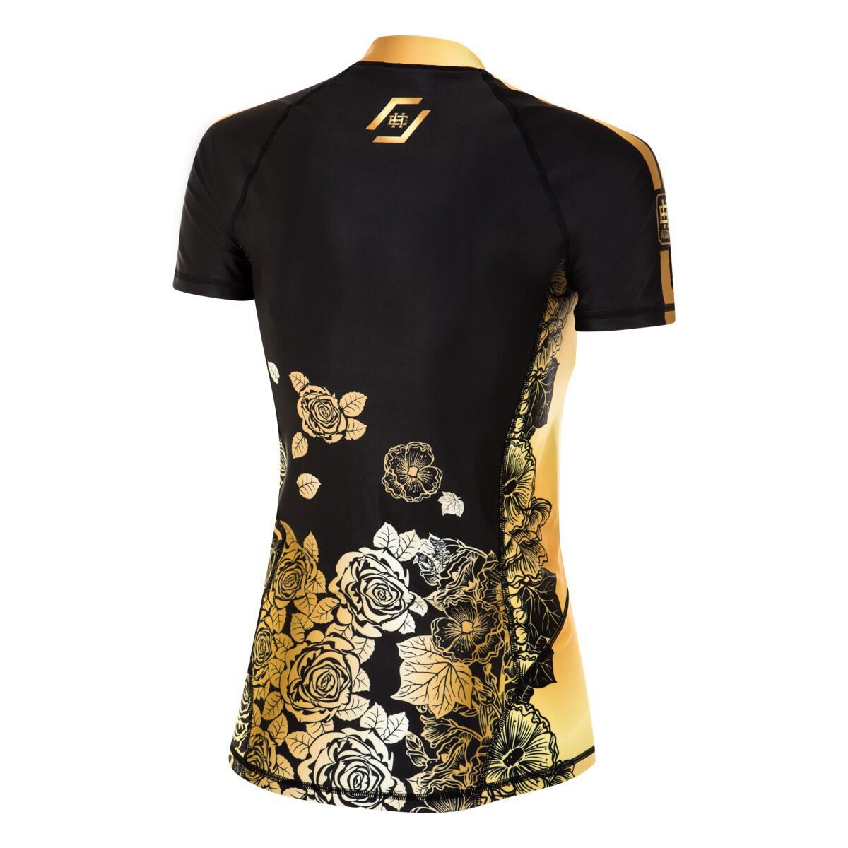 Rashguard met korte mouwen voor dames MMA EXTREME HOBBY ROSE 2/5