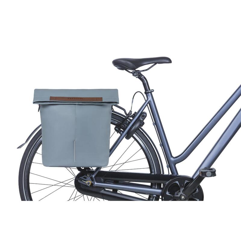 BASIL City Fahrradshopper Vegan Leer, grafietblauw