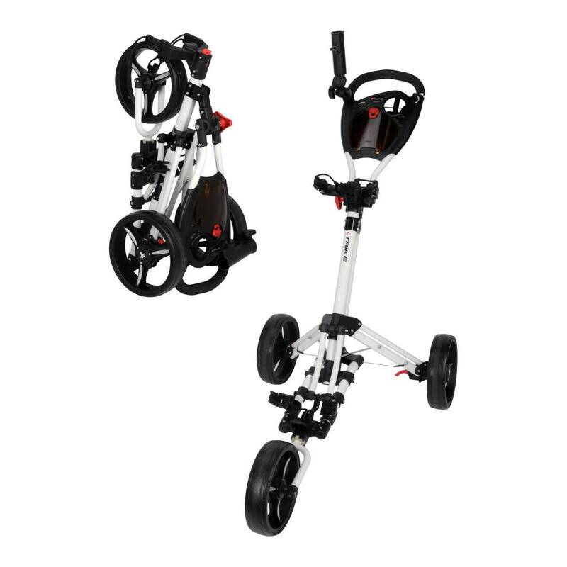 FASTFOLD Chariot De Golf  Trike De Luxe  Blanc