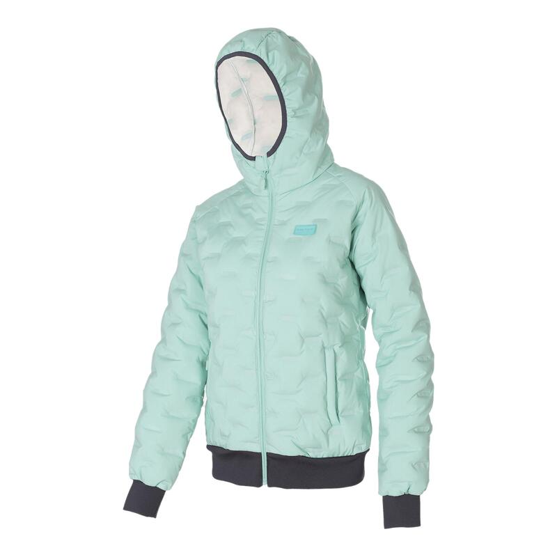 Chaqueta plumas para Mujer Trangoworld Alinda vd Verde/Gris 160g 600cuin