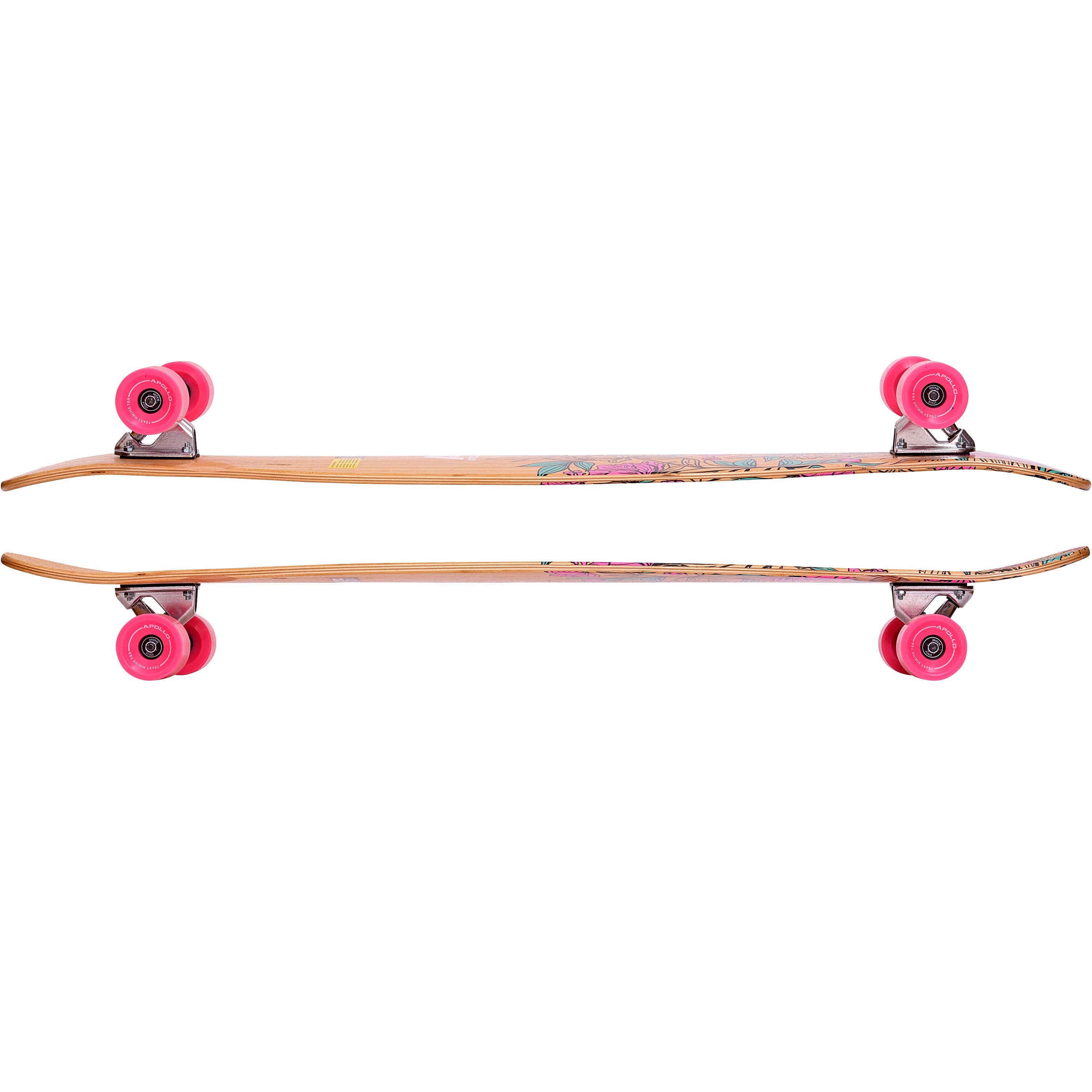 Dancer Longboard 116 x 24 cm, Cuscinetti a Sfera ABEC 9, Cruiser 2/7
