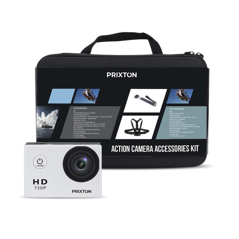 Câmara desportiva Prixton Dv609 5mp Hd + Kit 13 Acessórios