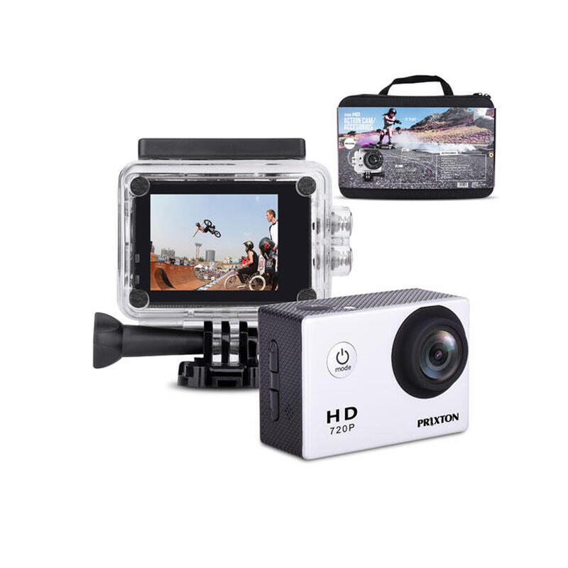 PRIXTON DV609 Cámara Deportiva 5mp Hd + Kit 13 Accesorios