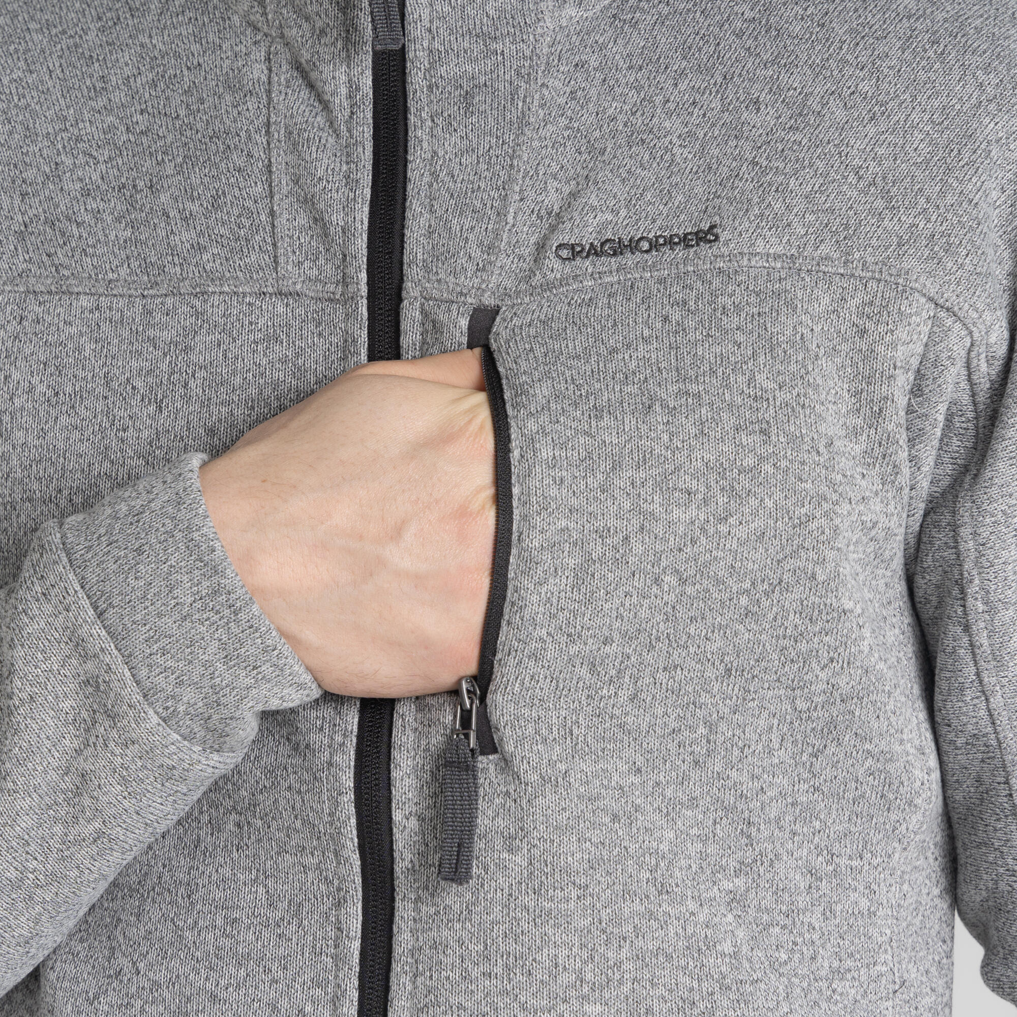 Herren-Wanderfleece Torney II mit durchgehendem Reißverschluss 3/5