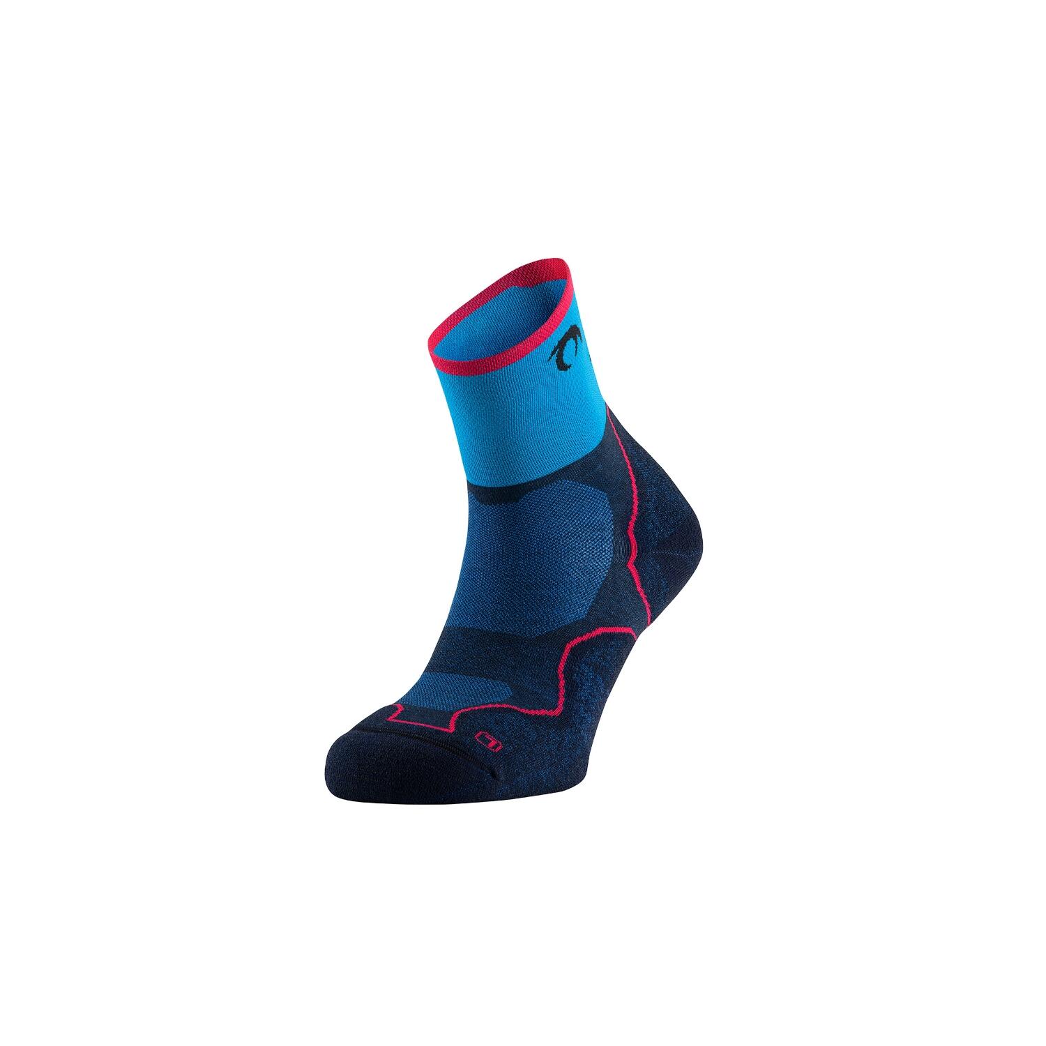 Desafio four socks navy blue fuchsia corrida unisex azul lurbel