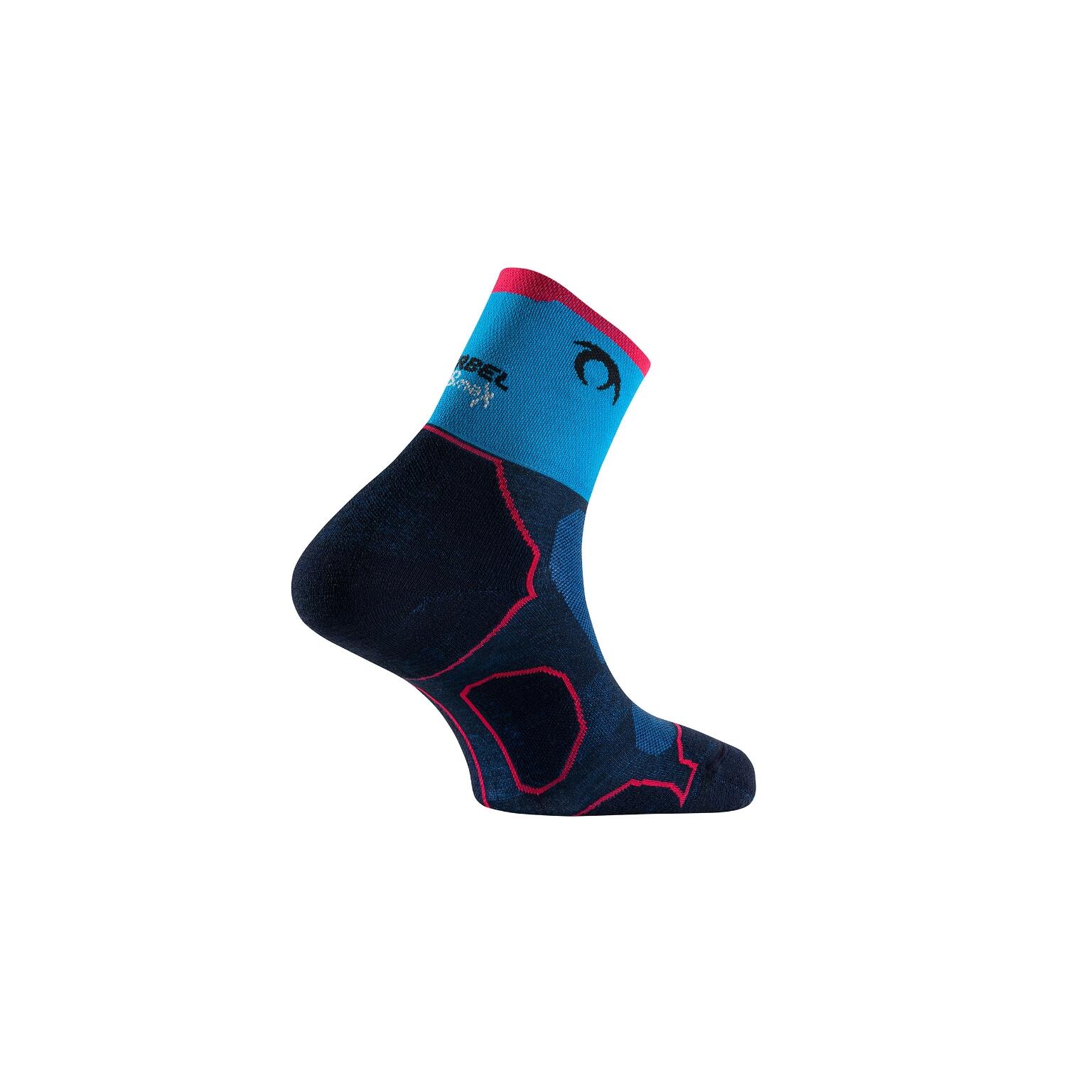 Desafio Four socks navy blue fuchsia corrida Unisex Azul LURBEL 2/4