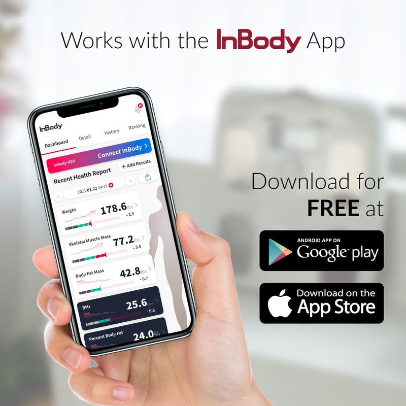 InBody Dial H20N | Balança inteligente | Medição de gordura e músculo | App