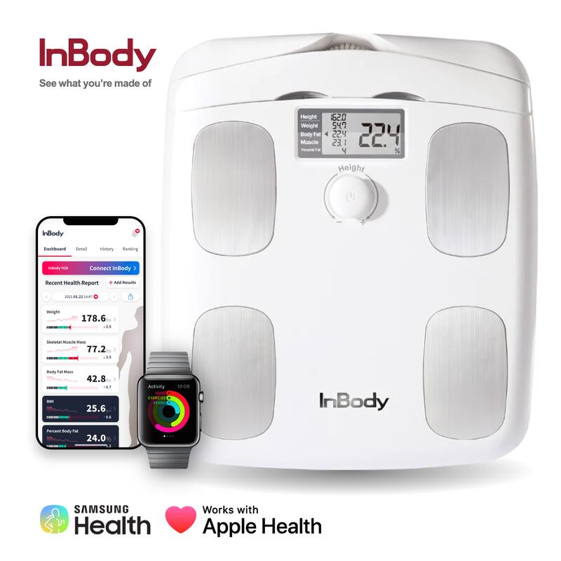 InBody Dial H20B | mesure de la graisse et des muscles | Bluetooth & App | Smart