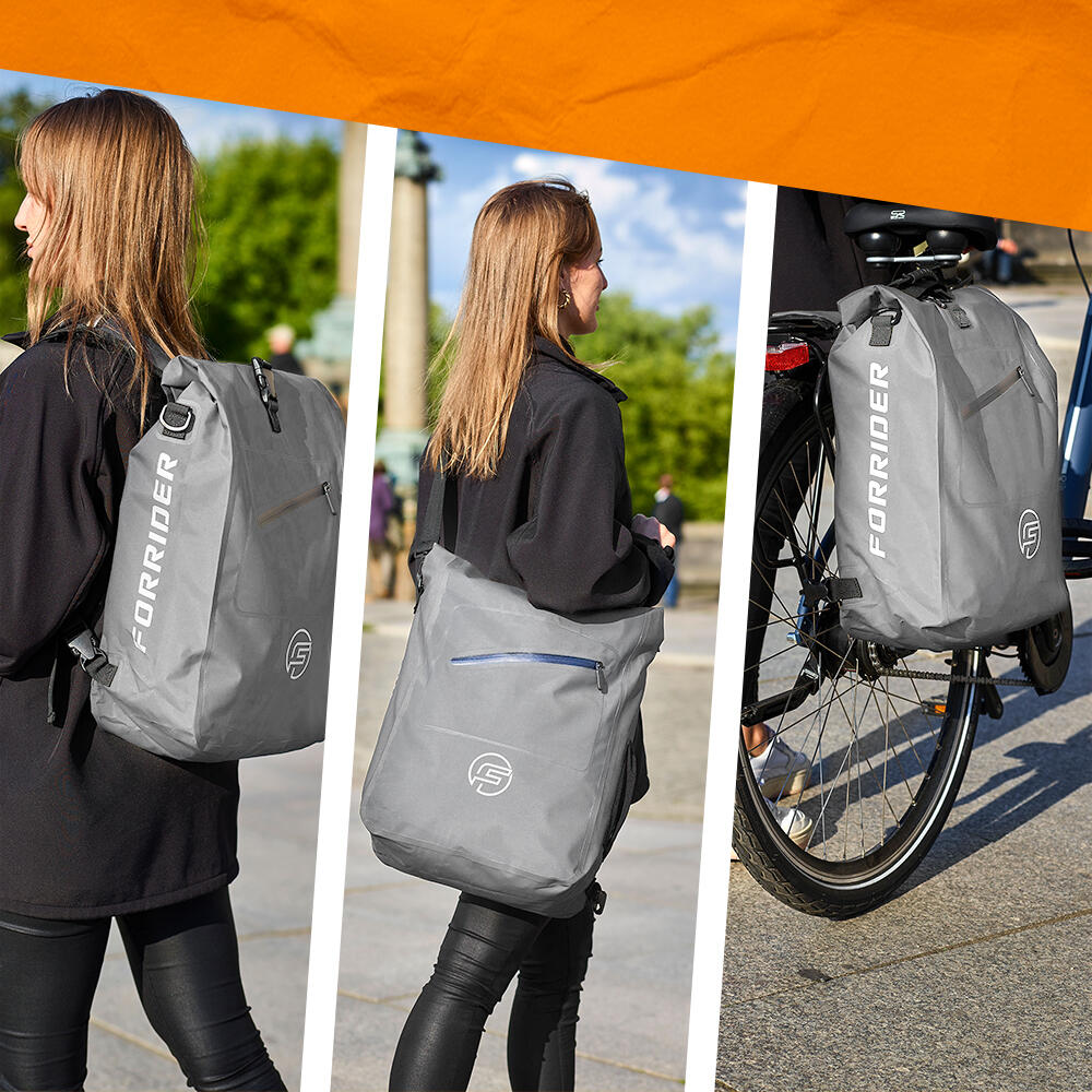 Fahrradtasche 3in1 27L - Wasserdichte Gepäckträgertasche & Rucksack 5/5