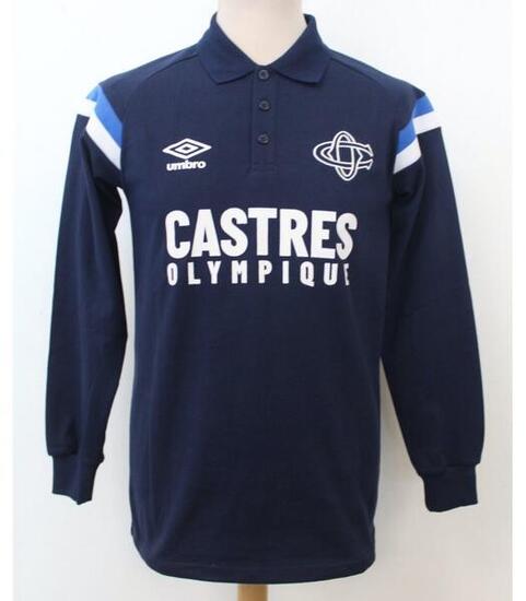 Polo de Manga Larga Umbro Fan para Hombre - Azul Marino