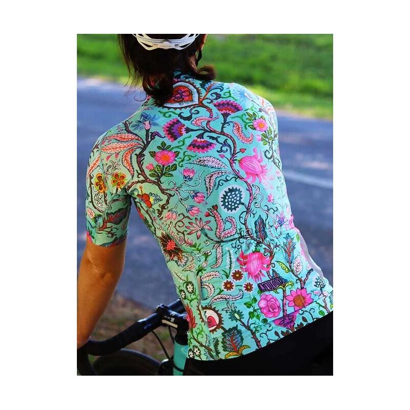 Maillot ciclismo manga corta Secret Garden Mujer 3/4