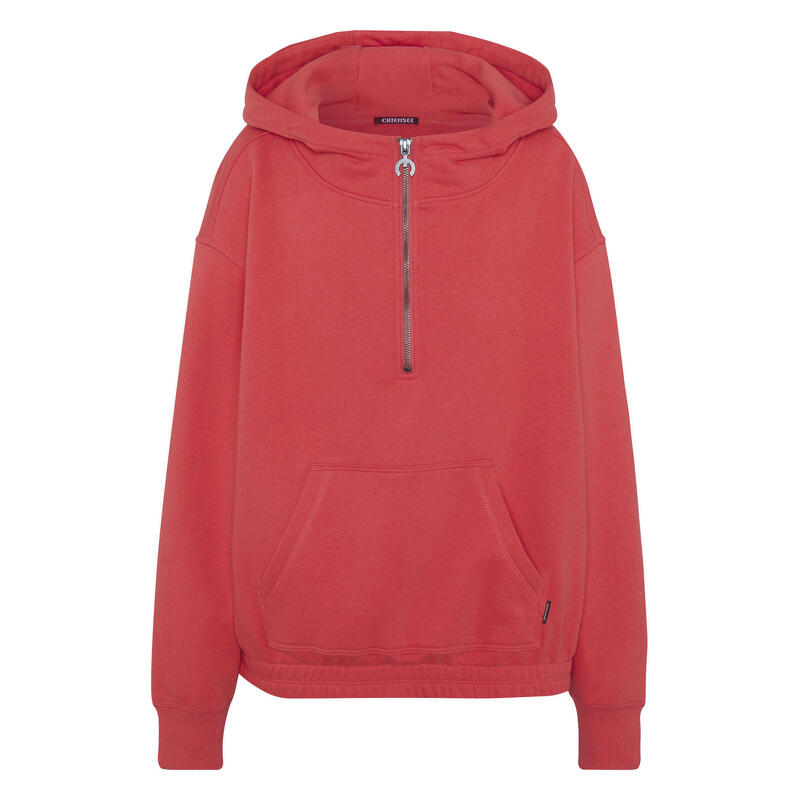 Hoodie mit Print und Zipper