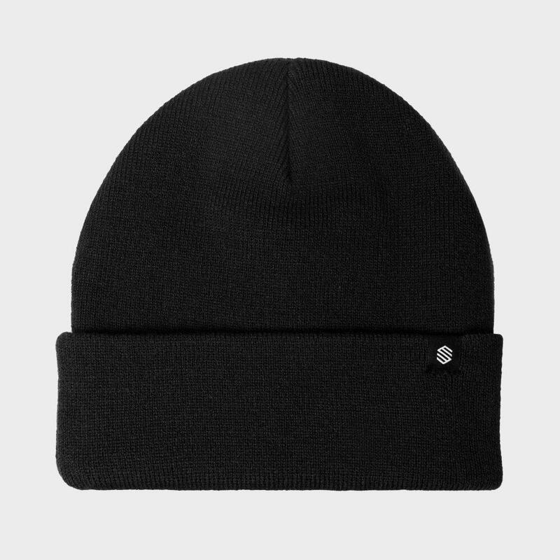 Bonnet hiver Sports d'hiver Homme et Femme Snowflake Black Noir