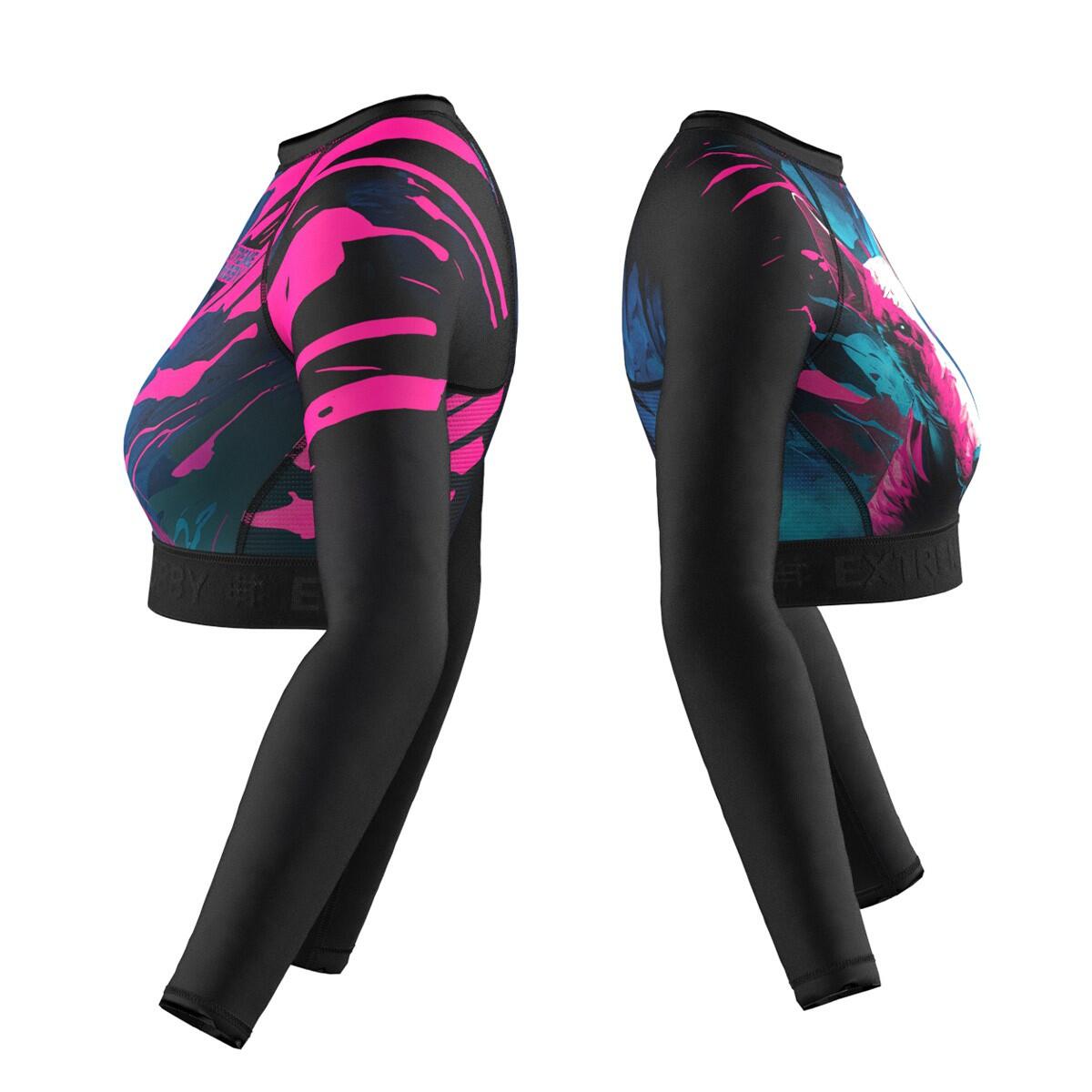 Rashguard feminino crop top manga comprida EXTREME HOBBY VIVID BULL TERRIER 5/7