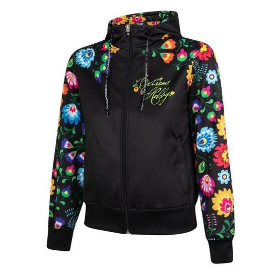 Felpa sportiva da donna con cappuccio e zip EXTREME HOBBY FOLK