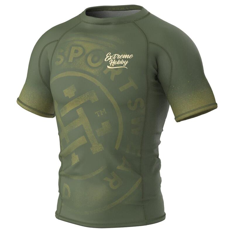 Koszulka Męska na siłownię rashguard MMA EXTREME HOBBY BADGE