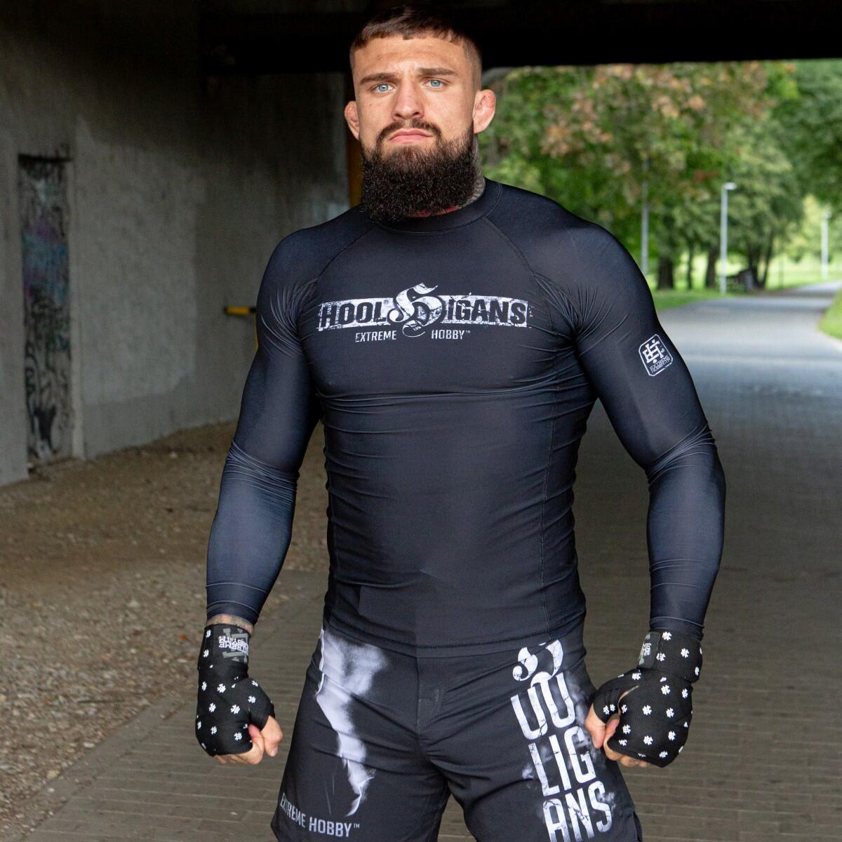 Koszulka sportowa męska Rashguard do MMA EXTREME HOBBY HOOLS 2/6