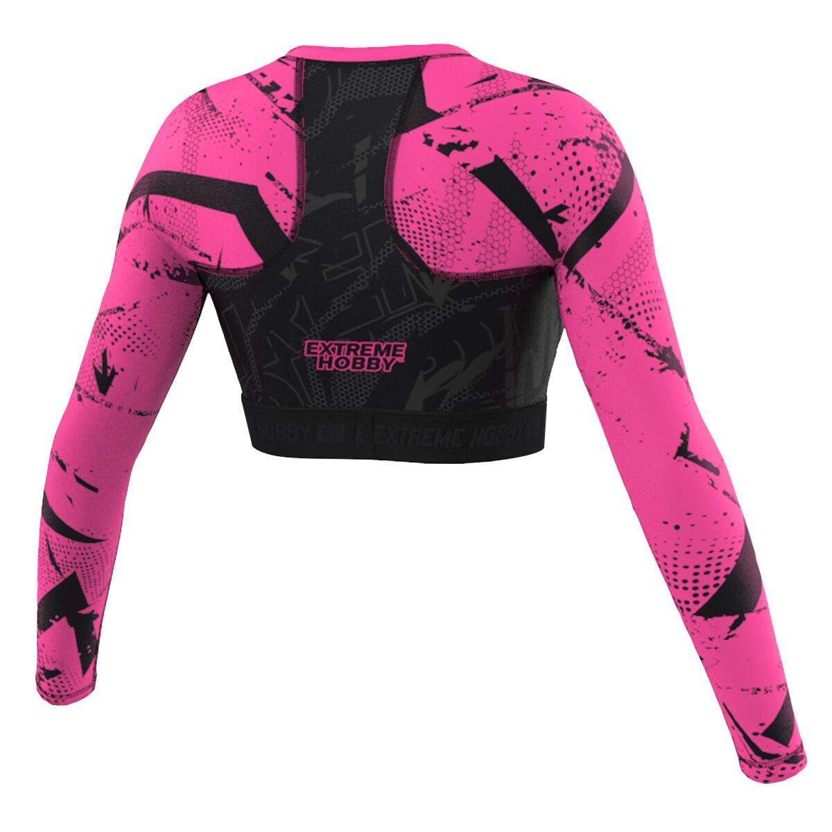 Sport Crop top met lange mouwen voor dames Fitness EXTREME HOBBY NEO 2/4