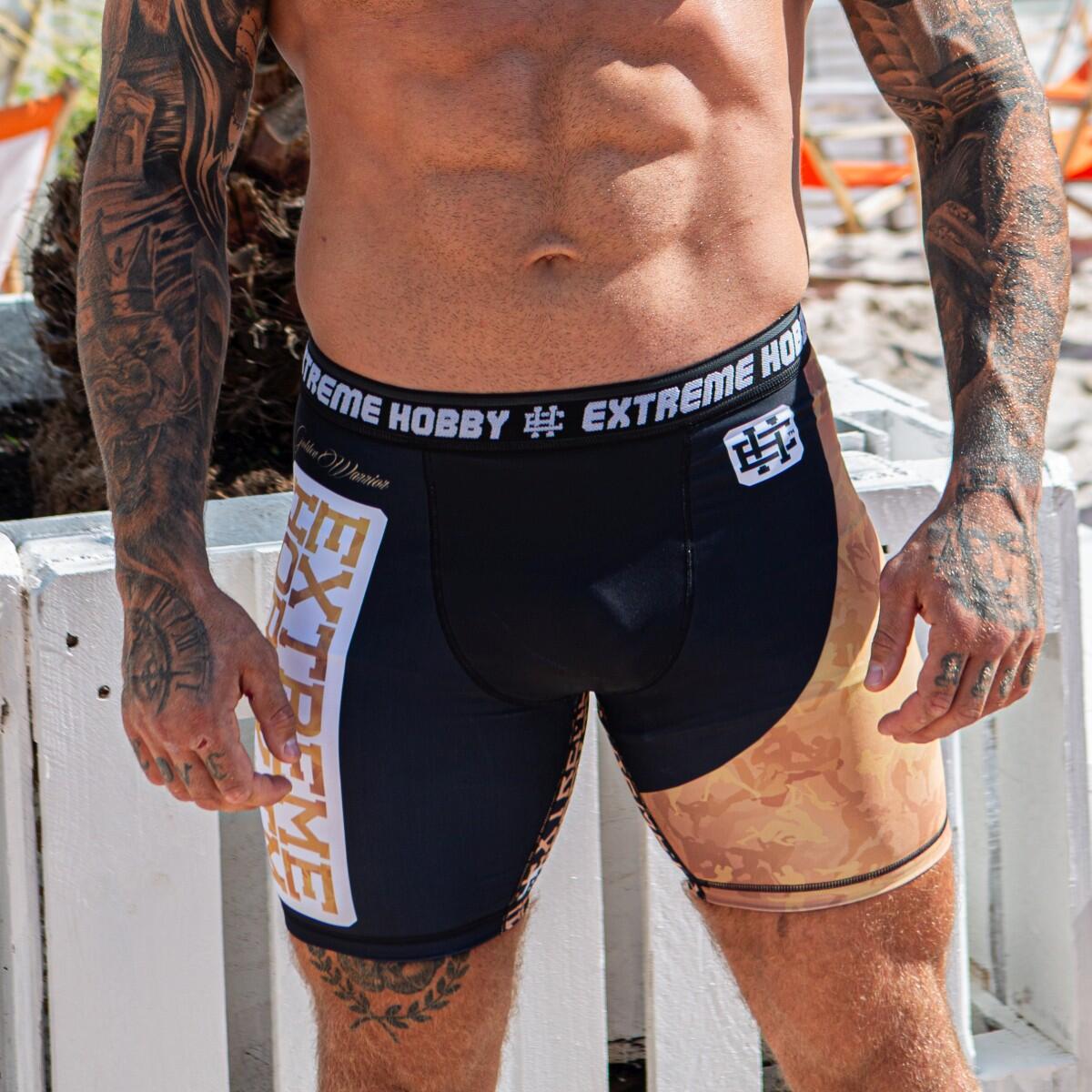 Shorts Vale Tudo MMA pour hommes EXTREME HOBBY GOLDEN WARRIOR 4/7