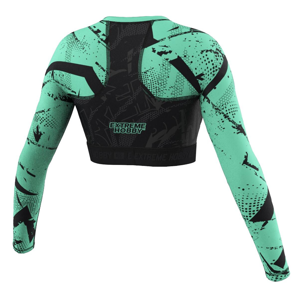 Sport Crop top met lange mouwen voor dames Fitness EXTREME HOBBY NEO 3/6