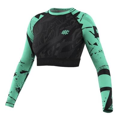 Sport crop top longsleeve voor dames fitness extreme hobby neo