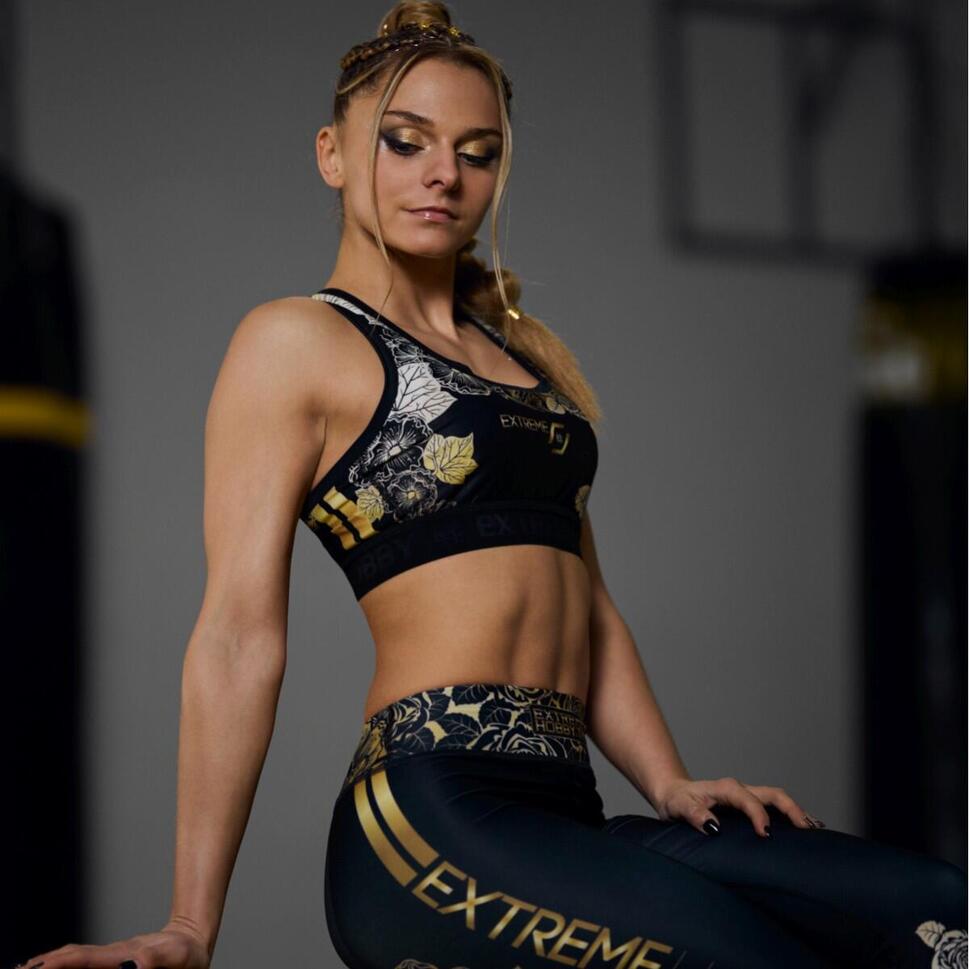 Stanik sportowy fitness siłownia MMA EXTREME HOBBY ROSE