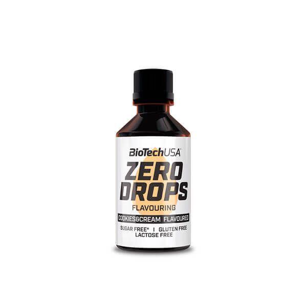 BIOTECHUSA Zero Drops Smaakstof - 50ml Koekjes & Crème Biotech VS