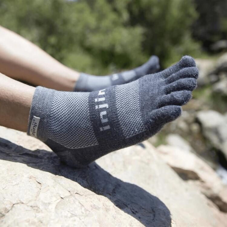 Chaussettes à orteils de running Run Midweight Mini-Crew Coolmax unisexe 2/4