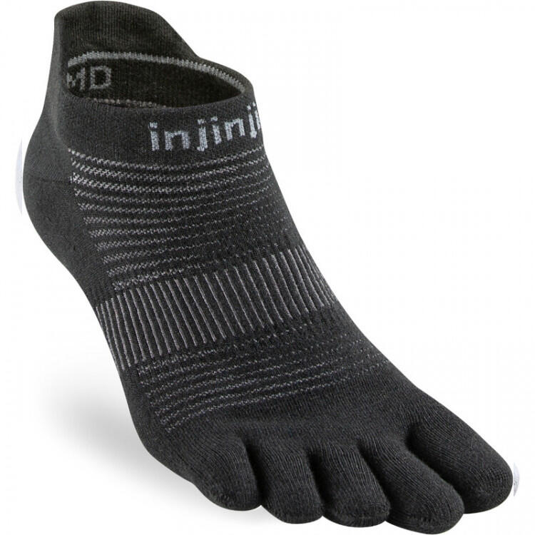 Injinji - Chaussettes À Orteils De Running Run Original Weight No-show Unisexe - Chaussettes - Noir - 39/42 - Decathlon