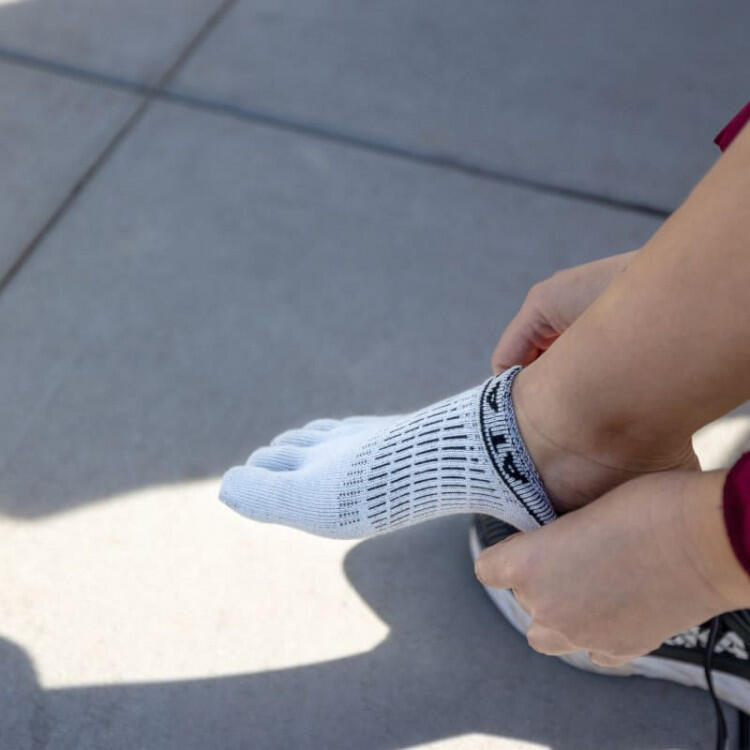 Chaussettes à orteils de running Run Lightweight No-Show Coolmax femme 2/4