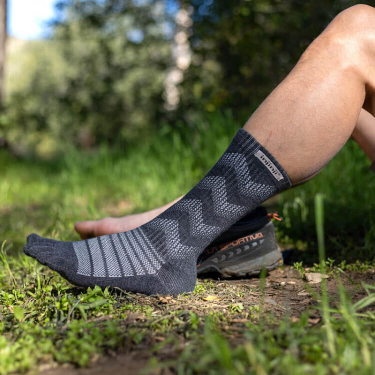 Chaussettes à orteils polyvalente Outdoor Midweight Crew Wool unisexe 2/4