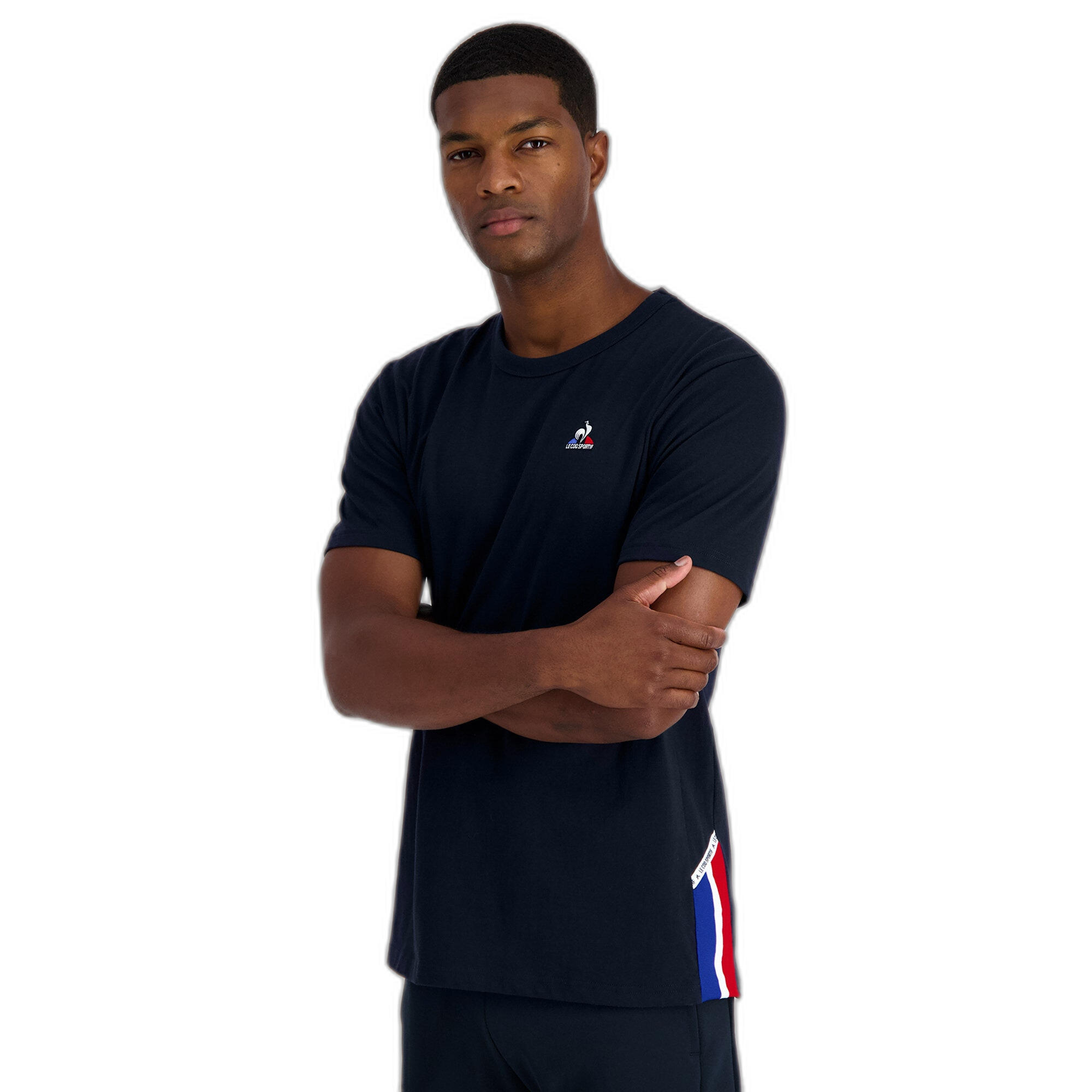T shirt coq sportif tricolore cheap