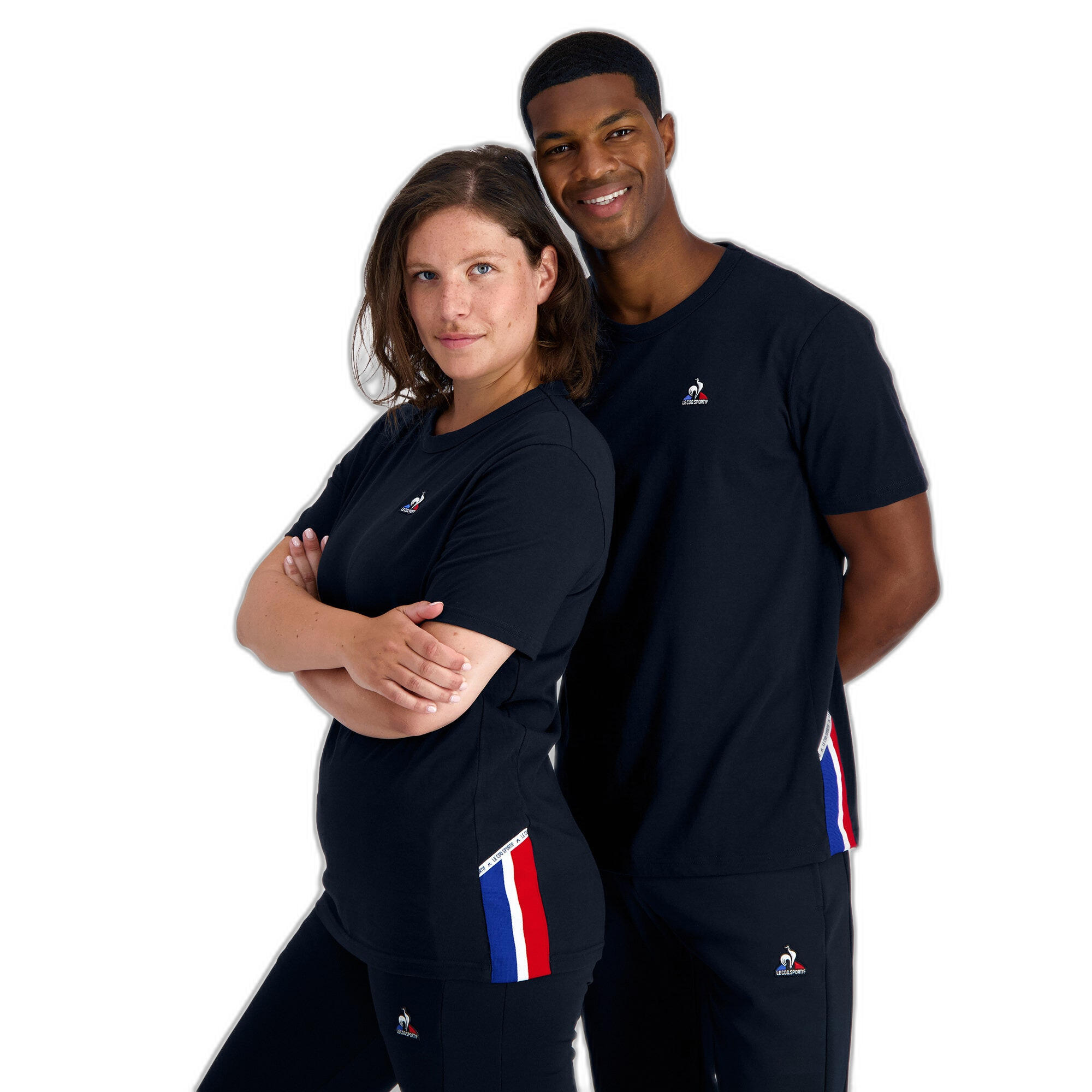 Camiseta de Manga Corta Unisex Le coq sportif Tri N°1 Sky Azul oscuro 5/7