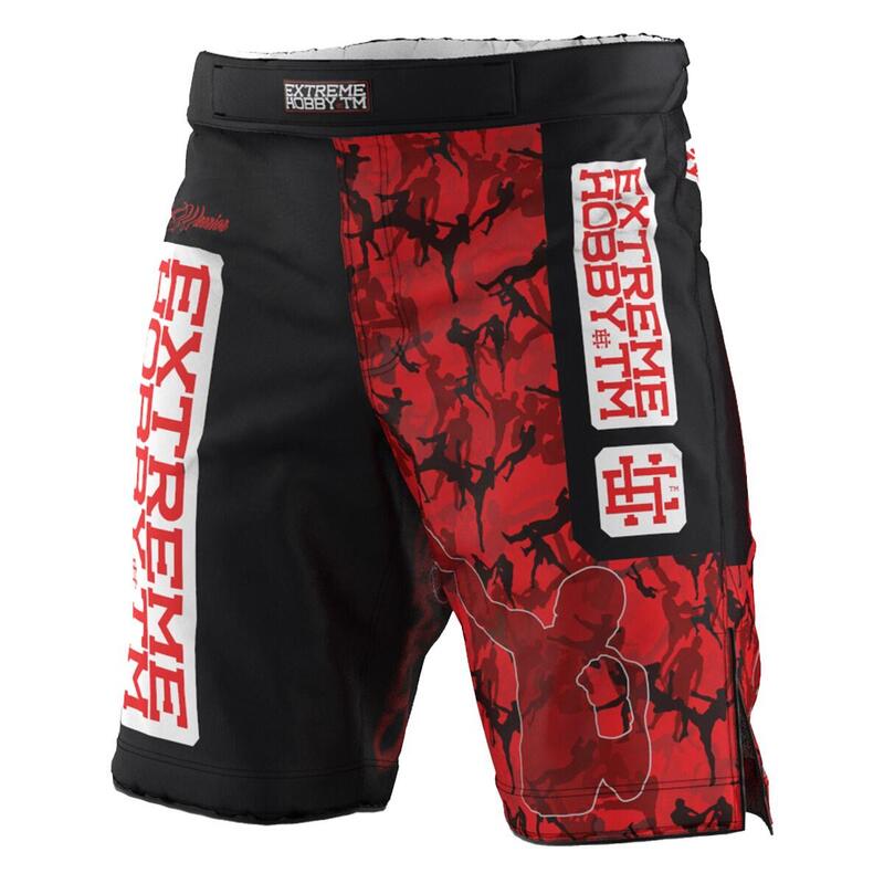 Spodenki Sportowe dla Dzieci do MMA Grappling Extreme Hobby RED WARRIOR