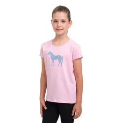 T-shirt coton fille Cavalliera Horse In Sky Blue