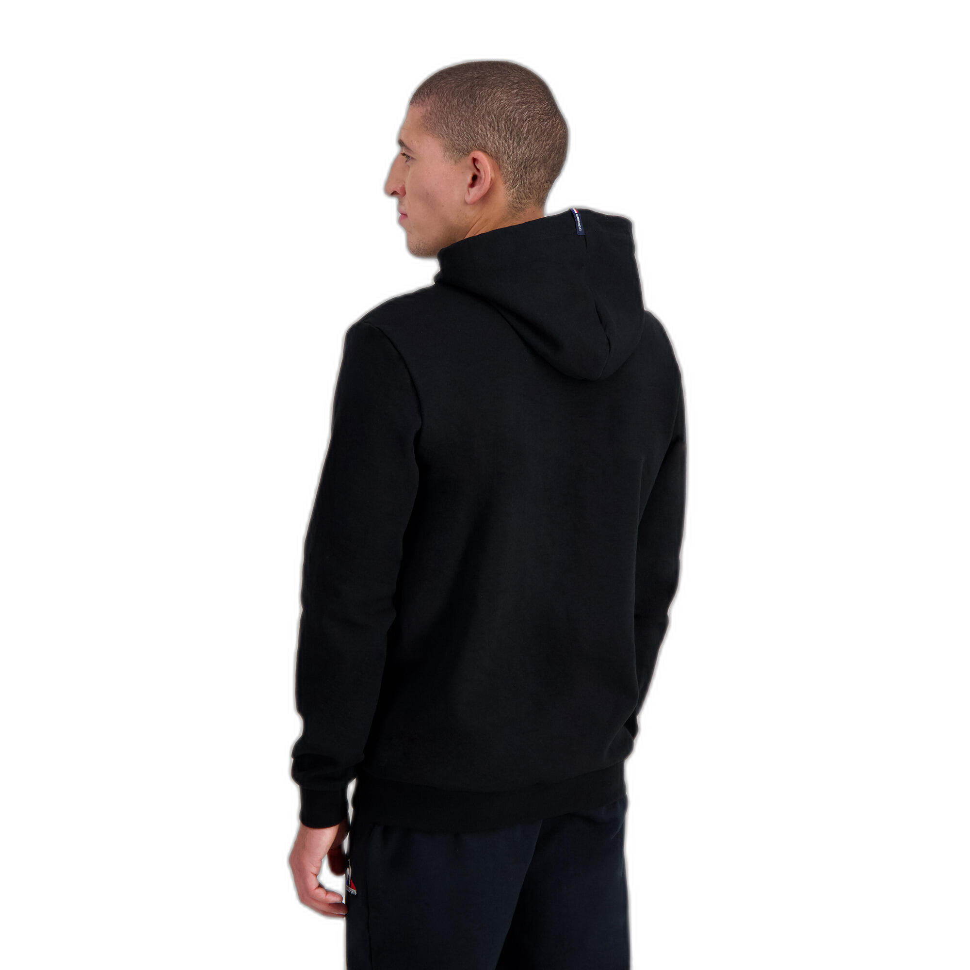Sudadera Le Coq Sportif Ess Hoody No2, Negro, Hombre 5/5