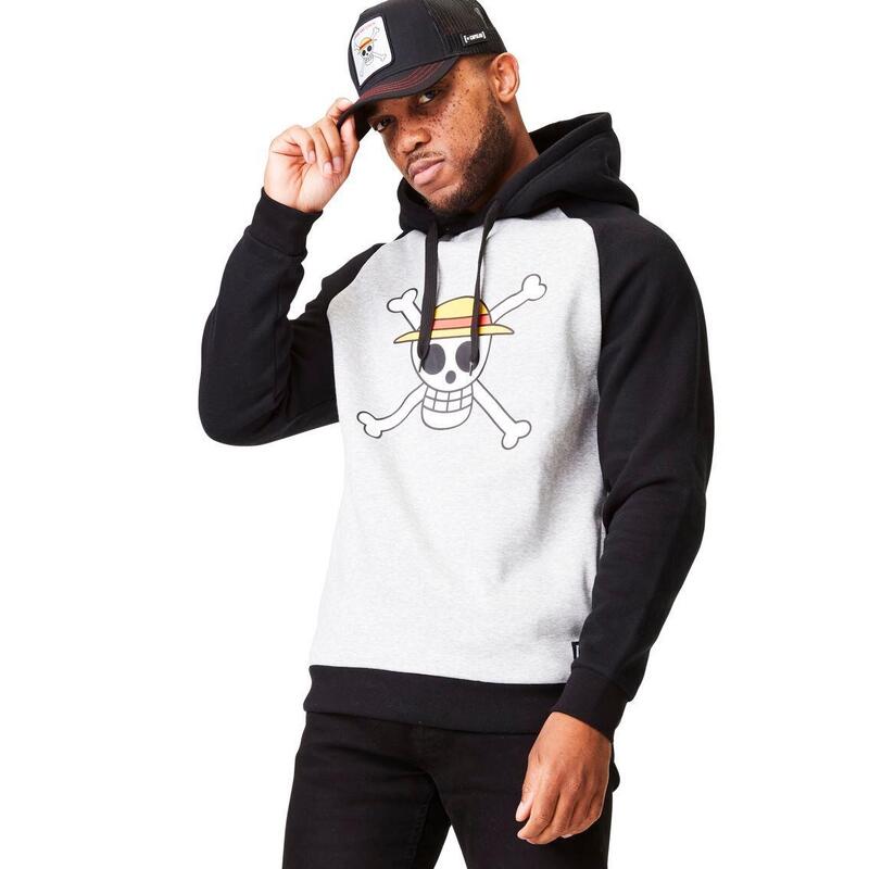 Kapuzen-Sweatshirt Capslab One Piece Skull