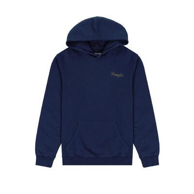 Sweater met capuchon en logo wrangler sign off
