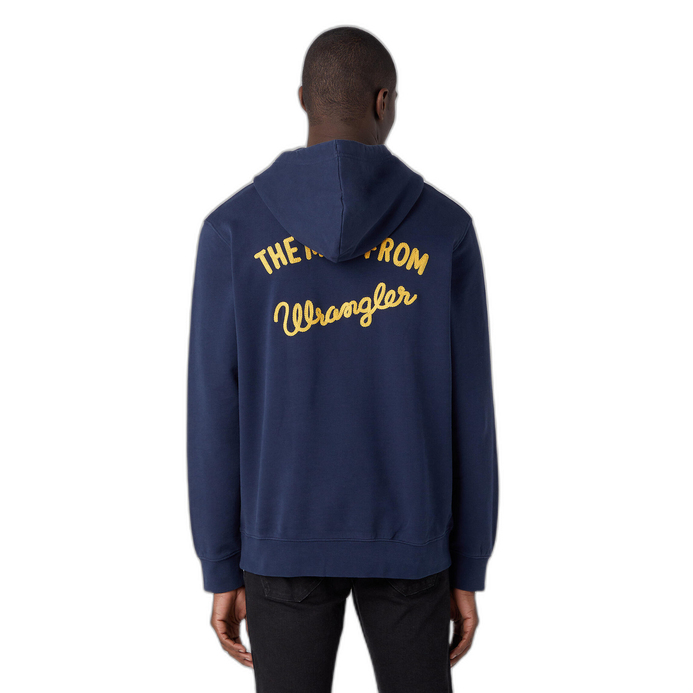 Sweatshirt à capuche avec logo Wrangler Sign Off 3/4
