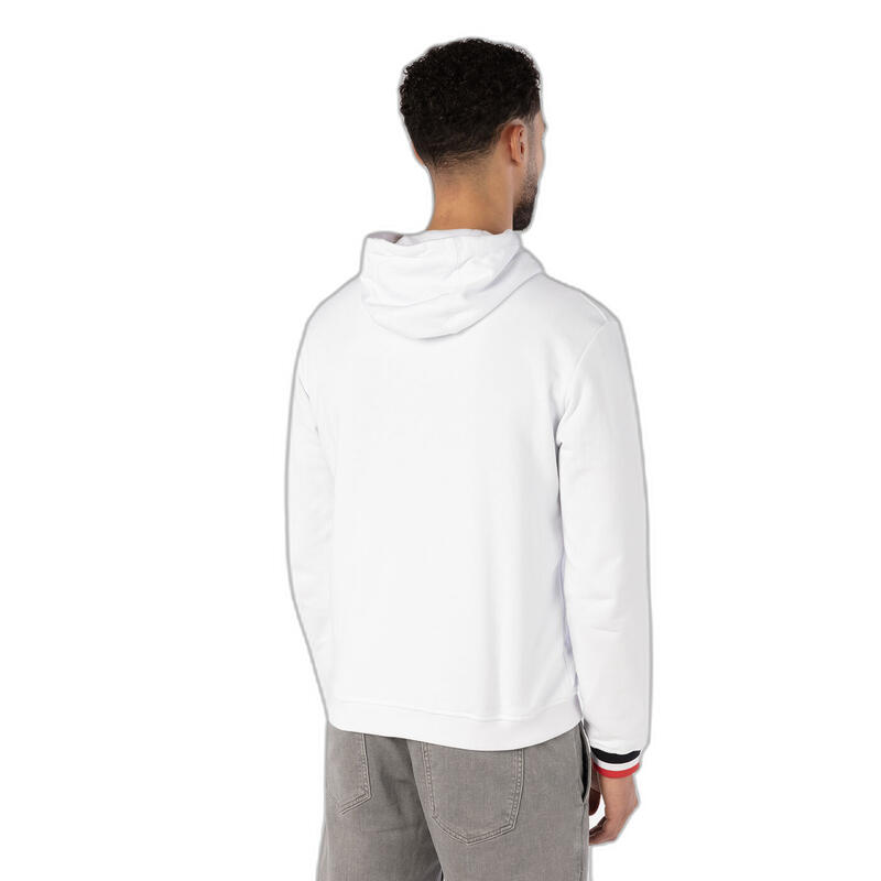 Hooded sweatshirt met effen fleece Serge Blanco