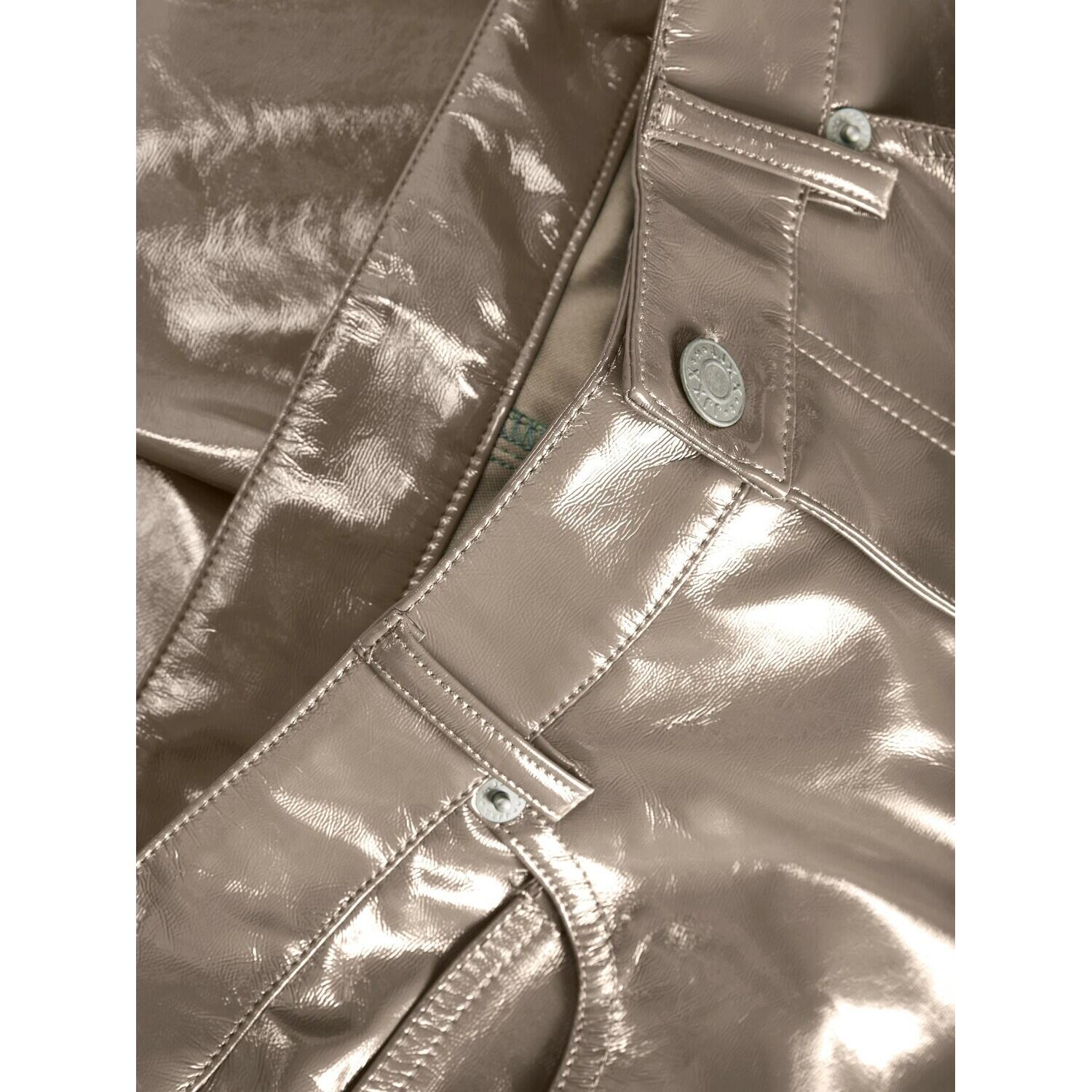 Pantalon straight en cuir femme Jack & Jones kenya 3/4