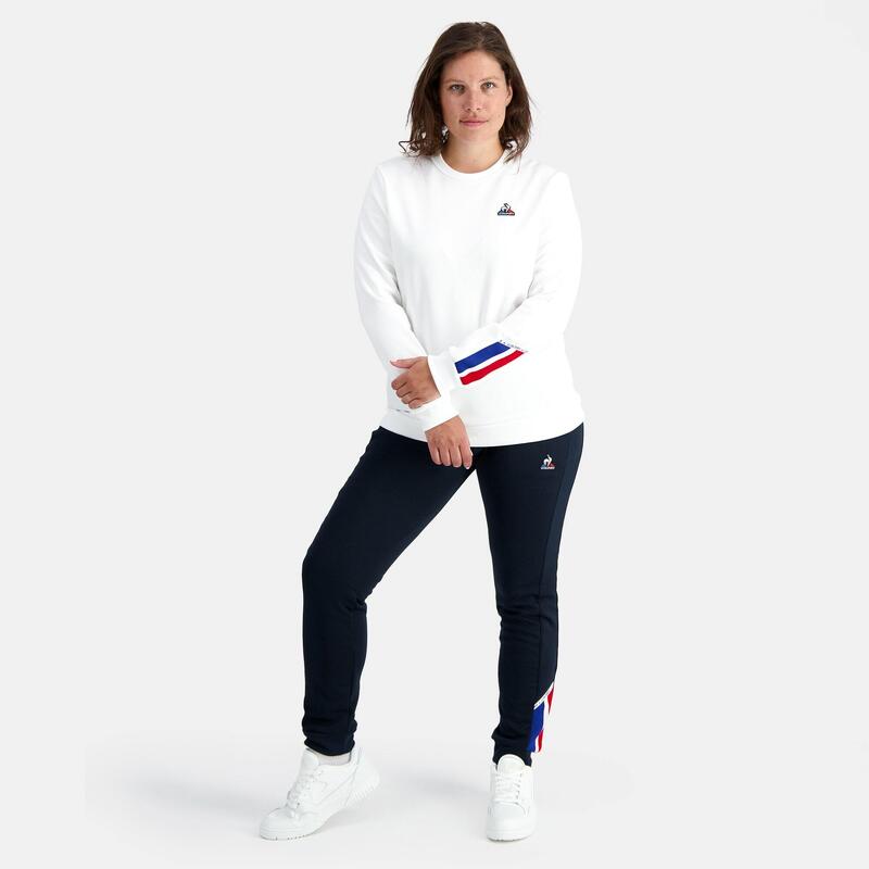 Sudadera unisex Le coq sportif Tri Â°1 en color blanco