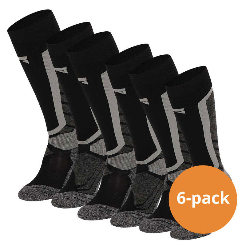 Xtreme Snowboard Chaussettes 6 paires Multi Noir