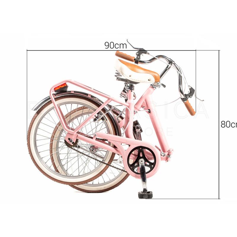 Capri Bambina rose vélo de ville pliable