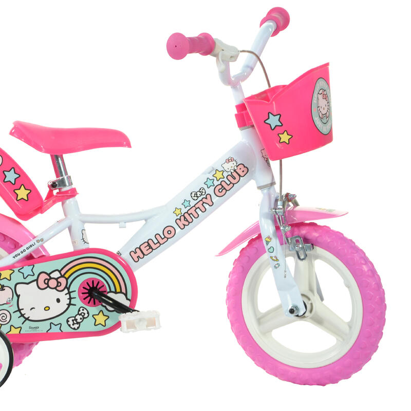 Bicicleta Niños 12 Pulgadas Hello Kitty blanco 3-5 años