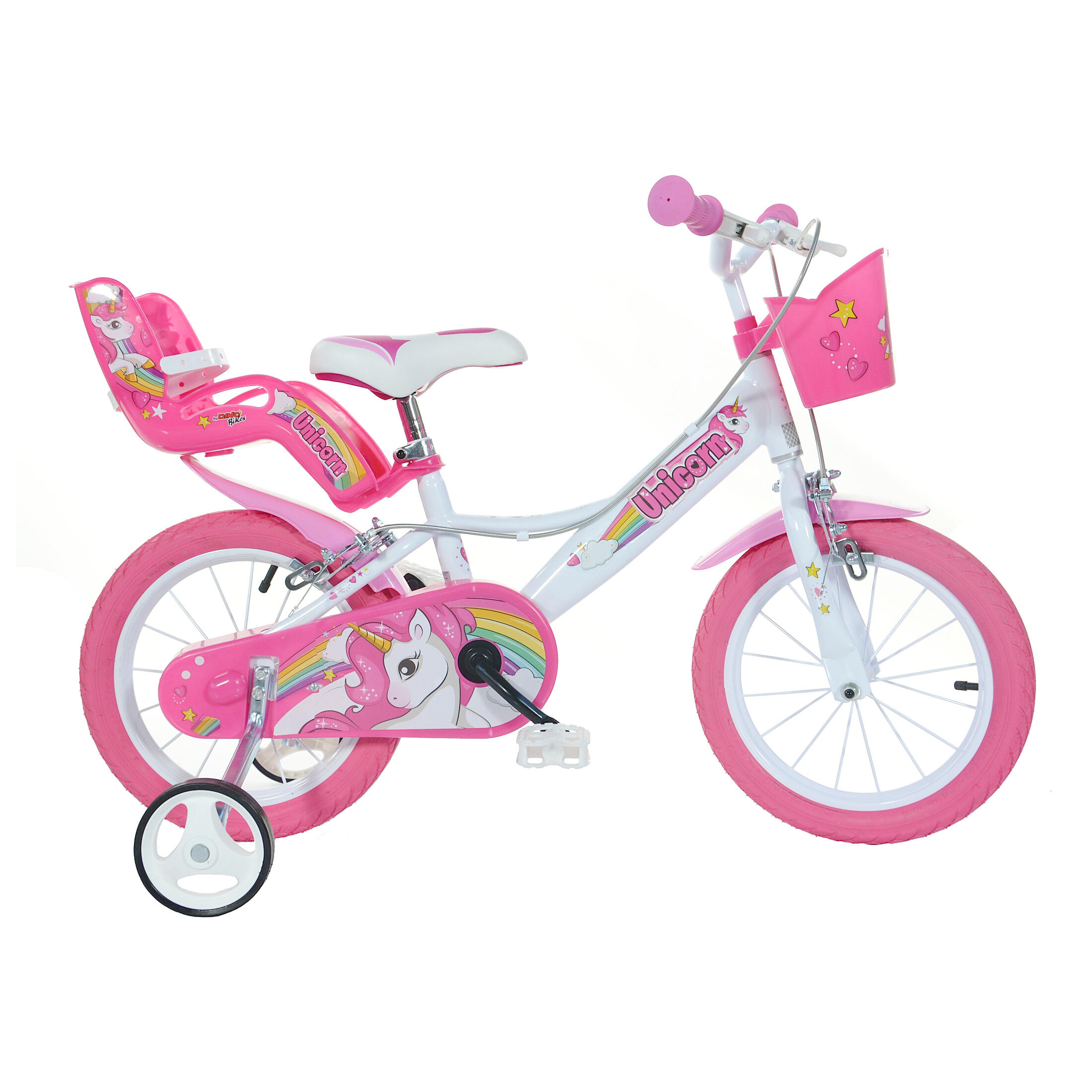 Bicicleta Ninos 14 Pulgadas Unicorn rosado 4 6 anos Decathlon