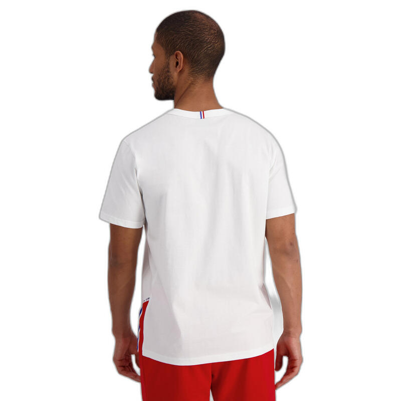 Dreifarbiges T-Shirt Le Coq Sportif