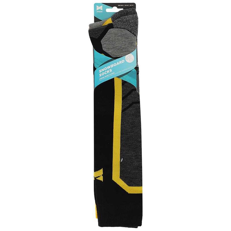 Chaussettes de snowboard Xtreme jaunes 2-PACK unisexe