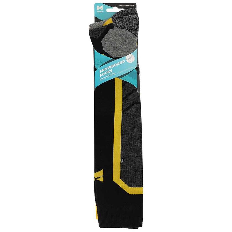 Chaussettes de snowboard Xtreme jaunes 4-PACK unisexe