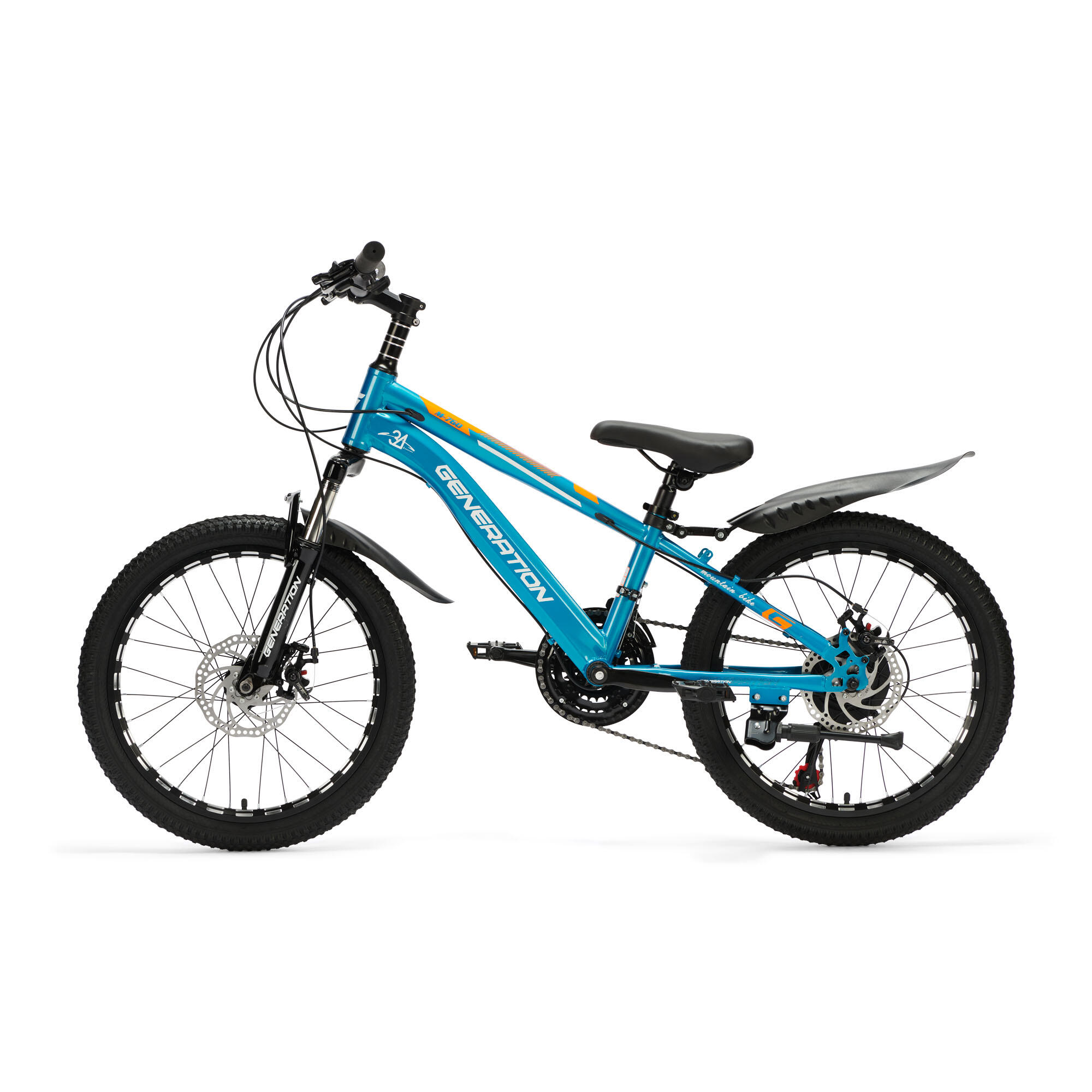 Generation M-760 Mountainbike 20 pulgadas – Azul Claro – Guardabarros 2/3